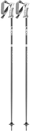 LEKI Women’s Bliss Lightweight Aluminum Ski Poles for Alpine Skiing - Gunmetal-Dark Anthracite-White - 105 cm