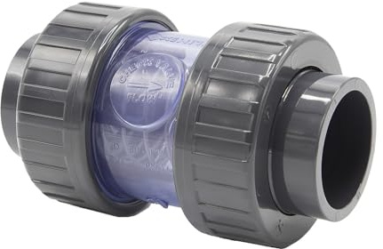 PVC Kegelrückschlagventil 50 mm I Klebemuffen I Pool und Teichbau I bm278