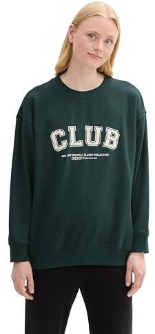 Tom Tailor Denim Damen 1044768 College Sweatshirt mit Print (1er Pack)