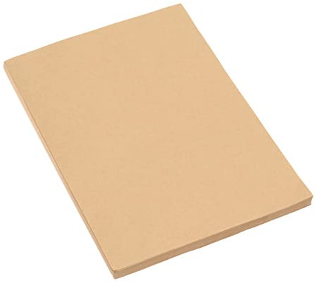 Operitacx 100 Blatt Einladungspapier rustikales Briefpapier Lebenslauf Papier braunes Papier Grußkarten altes Schreibpapier Schüttgut Beschichtung Linie Antiquität a4 Suite