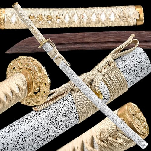 Katana trä med foder-103 cm, samurai-svärd, naturlig rosenträ, Kendo Bokken handgjord, cosplay, anime, Iaido-rekvisita, födelsedagspresenter till jul, samling, svärdstridsträning