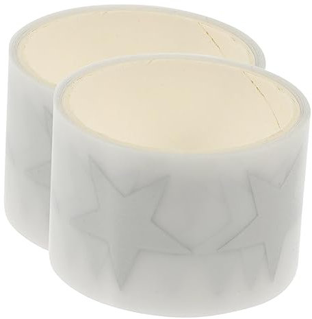 SEWACC 2rollen Reflektierendes Eisen Kleidung Klebeband Sternmuster Glänzendes Silber Wärmeübertragbare Vinylfolie Für Diy Design Shirt Druck