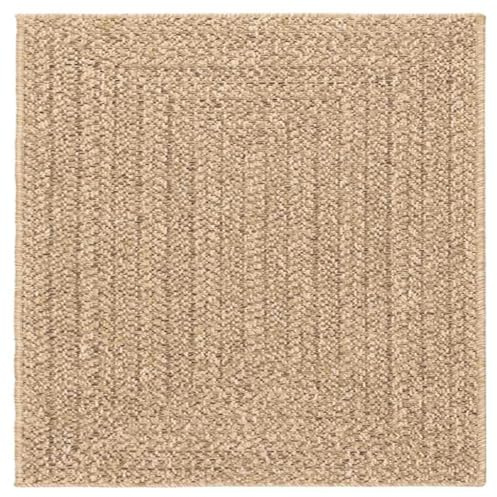 vidaXL Tappeto ZIZUR 200x200 cm Aspetto Iuta per Interni ed Esterni, Moquette, zerbino, Tappeto per Pavimenti, Tappeto per Esterni, Tappetino