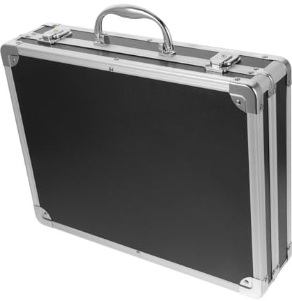 jojofuny Aluminium Aktenkoffer Hartschalenkoffer Für Herren Mit Großem Fassungsvermögen Und Stoßfestem Design Für Werkzeuge Und Zubehör