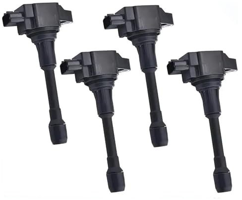 DZSTAIYOUSM Zündverteiler 1/4PCS Zündspule Für Nissan Für Altima Für Rouge Für Sentra 2,0 2,5 2007-2012 22448-8JA00C 22448-EA000 22448-JA00C 1,8 L4 Blockzündspule(4PCS)