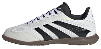 adidas Unisex – Barn PREDATOR LEAGUE Indoor Football Boots Kids, Cloud White/Core Black/Lucid Lemon, 37 1/3 EU