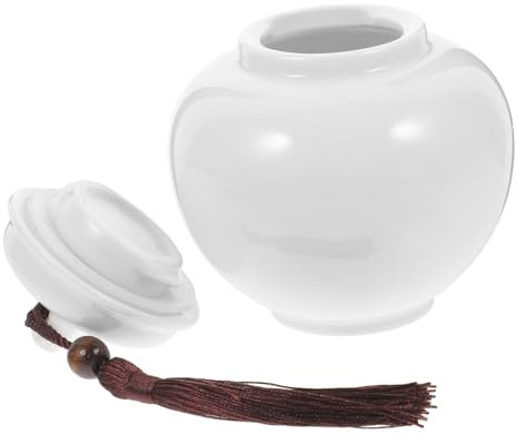 IMIKEYA Honigtopf Leeren Leeres Honigglas Lose Teedose Honigglas Aus Porzellan Fruchtmarmeladenglas Mit Deckel Flasche Erdnussbutter Glas Keramik