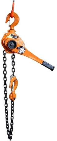 HEALBYBLE 0,8 Tonnen - 6 Tonnen Handhebelzug, Kleiner Hebeketten-Handzug, manueller Handplattenspanner for Krane, Härtere Leistung(1.6t 1.5m)