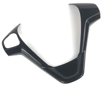 DEMULAX for Ford, for New Fiesta MK7, for Ecosport, for Figo, for B-MAX, for KA+, for Courier, Autozubehör, Lenkradabdeckung, dekorativer Refit-Aufkleber Lenkrad-Dekorationsaufkleber(B Type Black)
