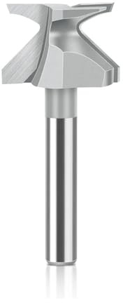 ZHaotn Fresa de Corte de Arco R10 integrada con vástago de 6 mm, 12 mm, 6,35 mm y 12,7 mm for carpintería, Ideal for Puertas y armarios.