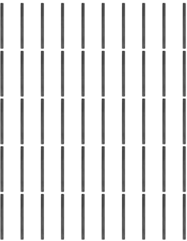 sourcing map 50 Stück 2 mm x 28 mm Dübelstifte, 304 Edelstahl, zylindrische Regalstütze, abgeschrägte Endstifte, Befestigungselemente, Metall-Regalheringe, schwarz