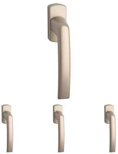 MACO Fenstergriff Harmony, verdeckt geschraubt, Nocken 12, Vierkantstift 7 x 32 mm, bronze eloxiert, 1 Stück,54117 (Packung mit 4)