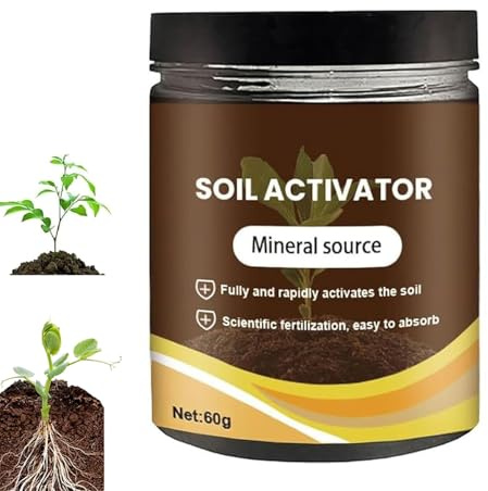 Soil Activated, Attivatore Organico Del Suolo E Fertilizzante Per Piante Per Aiuole Rialzate, Prati E Terriccio, Fertilizzante Per Piante Da Appartamento Per Fiori E Piante Da Terra Sani (1 pezzo)