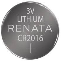 renata CR2016 Cell Coin Button Lithium Battery 3V Tag Watch Key x1 Made in swiss