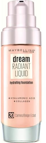 Maybelline New York - Fond de Teint Fluide Perfecteur de Teint - FPS13 - Dream Satin Liquid - Beige Éclat (20) - 30 ml