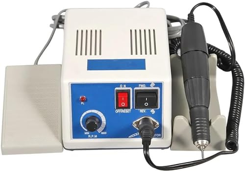 Finlon 35K RPM Micromotor Polisher Micro Motor Handpiece Polishing Handpiece Electric Micromotor Polishing Machine (A-90) For Lab,Jewelry,Ceramics,Silicone,Glasswork,Woodcarving, Artware