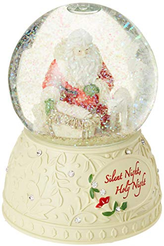 Enesco 6001401 Heart Of Christmas Silent Night Schneekugel Wasserfall, 14,5 cm, mehrfarbig