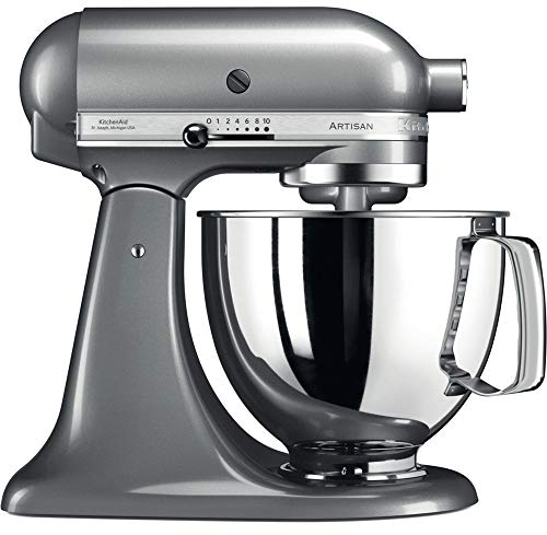 KitchenAid Artisan Stand Mixer (Contour Silver, Stainless Steel, 50/60Hz) 5KSM125BCU
