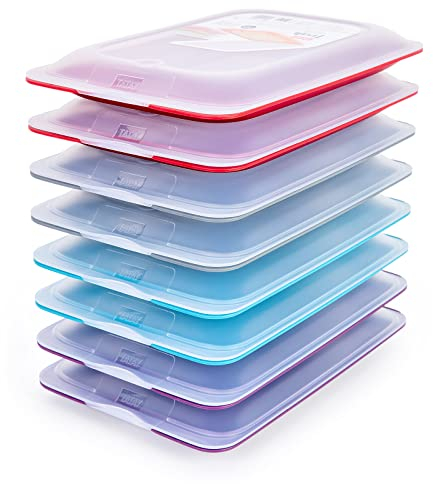 GK Set di Scatole per Affettati, Impilabili per Risparmiare Spazio (Scatole Impilabili), con Piatto da Portata Integrato