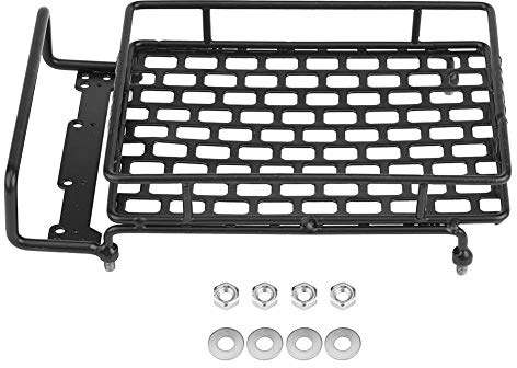 RC Roof Rack Luggage, Model Vehicle Accessory Steel Luggage Tray Roof Rack for 1/10 RC Crawler Car(L)