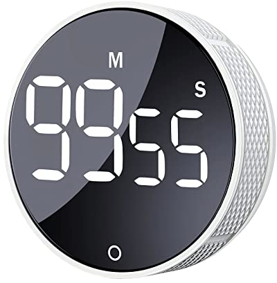AVINIA Küchentimer Große LED Magnetischer Digitaler Countdown Countup Timer Visuelle Timer Einfach für Kinder Senioren Lehrer und für das Klassenzimmer Hausaufgaben Kochen Fitness Backen Lehren Baden
