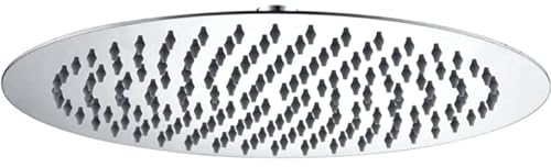 IMEX Spruzzatore Doccia Rotondo Acciaio Inox S316 Adatto per Esterno/Interno Soffione Doccia Extra Piatto Ø 30 cm- RDN003/AC