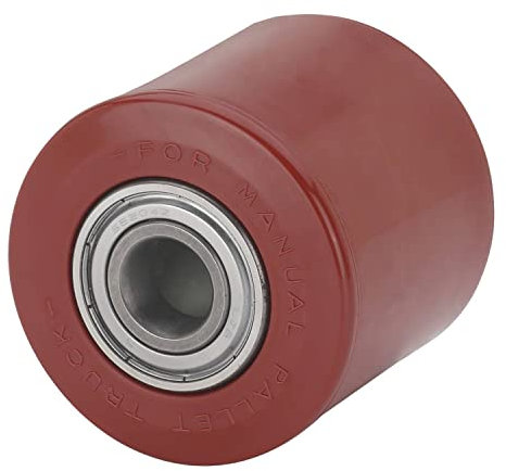 CABLEPELADO Rueda transpaleta rodillo, Rueda de carretilla elevadora manual, Rueda de carga para transpaleta, Diámetro 82 mm, Ancho banda 60 mm, Diámetro buje 20, Capacidad carga 450 Kg, Poliuretano