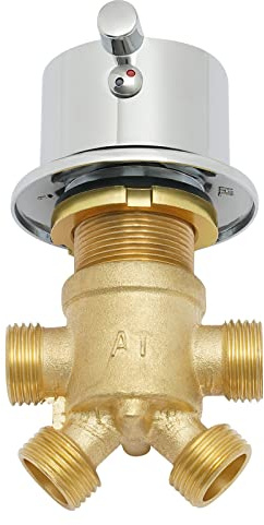 Duschkabine Mischer Wasserhahn Badewanne Badewannenmischer Mischventil Duschmischer Thermostatventil Mischbatterie dusche 4 Wege Mischventil