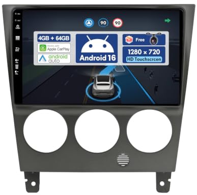 BXLIYER 9 Pouce Autoradio pour Subaru Impreza GD GG (2002-2007) GPS Radio - sans Fil Carplay Android Auto - Android 14 - Caméra arrière - 2 Din - Dab Volant WLAN Bluetooth DSP 4G