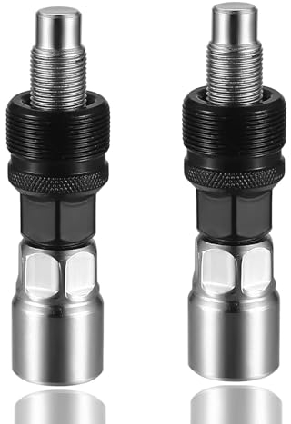 PFSVZN 2 Stück Kurbelabzieher Fahrrad, Vierkant-Kurbelarm, Kurbelarm Abzieher Kompakter Leistung Ziehen Kurbelarm Innenlager Entferner, Vierkant-Kurbelarm Für Die Reparatur Der Meisten FahrräDer