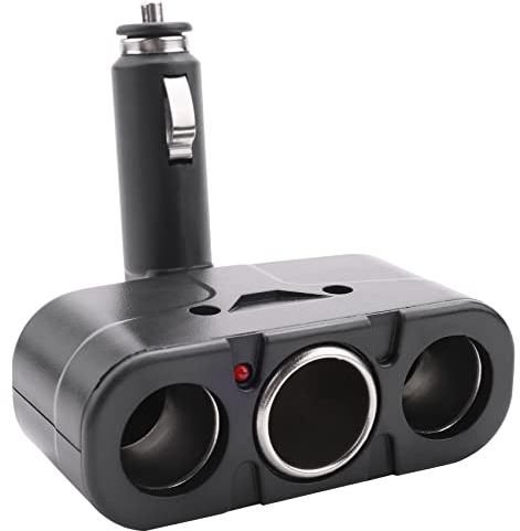 Dariokki Adaptateur Triple prise allume-cigare de voiture - Adaptateur LED Minimaliste pour Électroniques portables avec Indicateur de charge et 3 ports USB 3.0