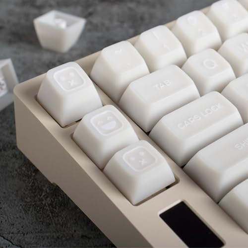 142 Keys White Jade Keycaps Doubleshot SA Keycap Set Fit for 61/64/87/104/108 Cherry Mx Switches Mechanical Keyboard