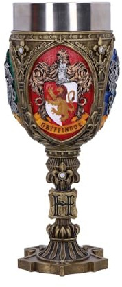Nemesis Now Harry Potter Four House Hogwarts Sammelkelch, 19,5 cm, Kunstharz, gegossen aus feinstem Harz, fachmännisch handbemalt