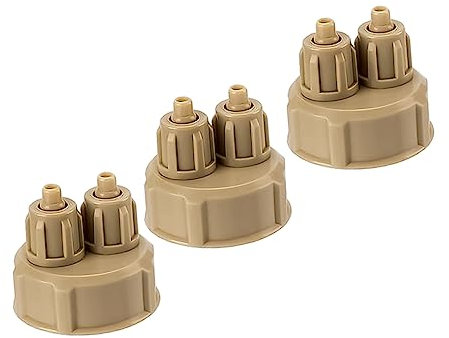 CIYODO 3pcs Wear-resistant Co2 Caps Multi-function Reactor Reusable Aquarium Co2 Diffuser Portable Diy Generator Replacement Caps for Aquatic Plant Tanks