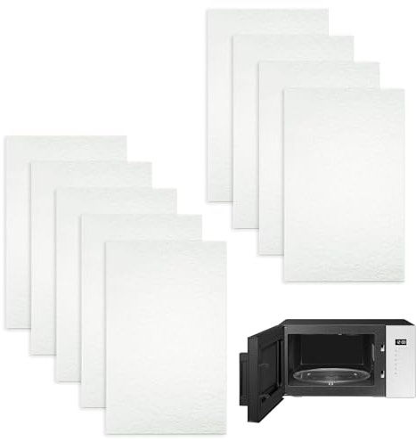 9 stycken glimmerblad för universella mikrovågsugnar, Mica-plattor, Mica-plattor för mikrovågsugnar och ugnar, högkvalitativ ersättning och skydd, värmebeständiga och isolerande