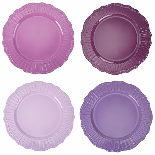 Set 4 Sottopiatto Ø 33 cm in plastica PP, Shades of Provence