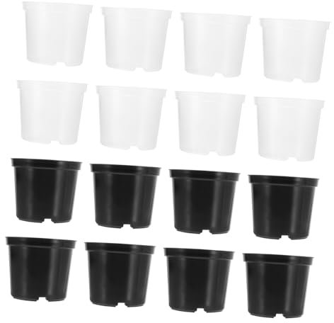HEMOTON 20pezzi Vasi in Plastica Per Piante Vasi Per Giardinaggio e Vivai Ciotole Per Nutrizione Delle Piante Bicchieri Per Nutrizione Delle Semplici Da Vivaio