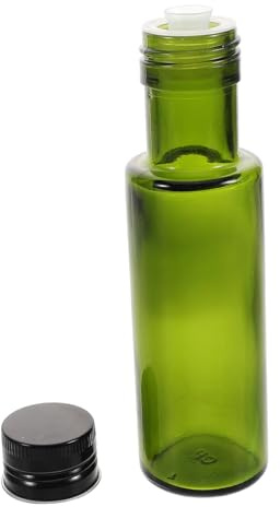 LIGIGWASH Aceitera Pequeña De Vidrio Tapa Hermética, Botella Vacía Para Líquidos Alimenticios, Para Viajes y Almacenamiento En Cocina, Capacidad 100 Ml