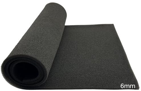 YGQ Luftfilterskum luftfilterinsats 50 PPI 38 x 58 cm tjocklek 6 mm lämplig skuren för skoter motorcyklar fyrhjulingar gräsklippare airbox-filtrering luftrenare avlopp