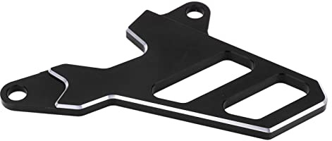 HELEVIA Guardia de la Cadena de Ruedas Dentadas de Motocicleta, Reemplazo de Metal de Cubierta de la Rueda Dentada Delantera, a Prueba de óxido y Duradero, Elegante Apariencia, con Largo (Negro)