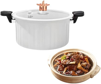 Cazuelas con Tapa Antiadherentes, Juego de Ollas de Cocina Antiadherentes con Tapa, Utensilios De Cocina Para Inducción Eléctrica Camping Cocinar Caldo Sopa Pasta Salsa Arroz