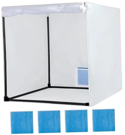 LRXFPIYF Cabina de pintura, carpa grande para aerografía con filtro, cabina de pintura para manualidades, muebles, uñas, proyectos de bricolaje, juguetes, S