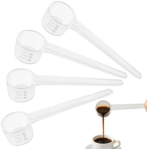 4 Pcs Measuring Scoops, 2g, 3g, 4g, 5g Scoop for Powder, Washing Powder Scoop, Laundry Powder Scoop, Protein Scoop 5 Gram Scoops for Protein Creatine Liquids Cooking Fitness Kitchen