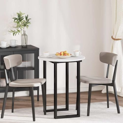 HETFTJN Tischplatte Weiß 60 x 60 cm Holzwerkstoff 1,5 cm Stärke für Esszimmer Arbeitsbereich Büro Minimalistisch Modern und Langlebig für Wohnzimmer Küche Home Office