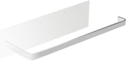 Yctze Väggmonterad Pappershanddukshållare, Metallmagnetisk Köksarrangör Hängande Rullpappershängare Utan Borrinstallation för Kylskåp i Rostfritt Stål Badrum (Vit magnetisk stil)