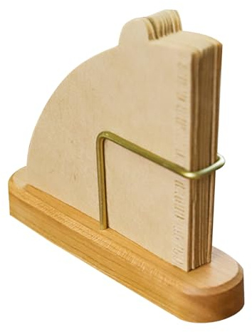 Supporto per carta filtrante per caffè in legno, contenitore antiscivolo, per sacchetti filtranti, per scrivania, bar, cucina, negozi, casa, dormitorio, hotel