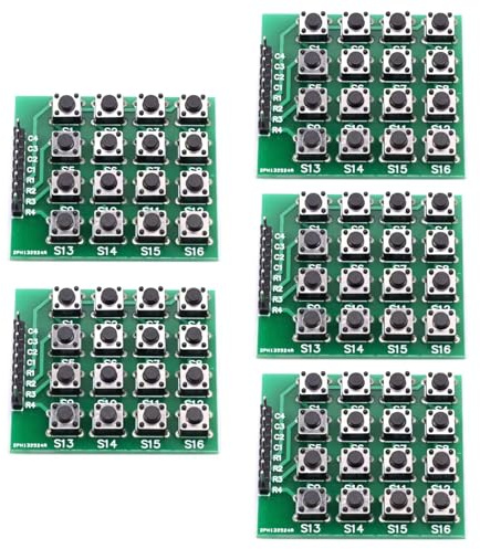 Snorvixre Fiabilidad 4x4Tactile Keypad Board 16Button Input Module für Raspberry Electronics Hobbyists Usage Integration