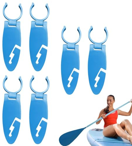 Paddle Board Befestigungsclip, 6er-Pack Einziehbare Paddle Board Klemmen, Strapazierfähiges Und Skalierbares Paddles Boards Zubehör, Multifunktionale Wassersportausrüstung Für Jugendliche Radfahrer