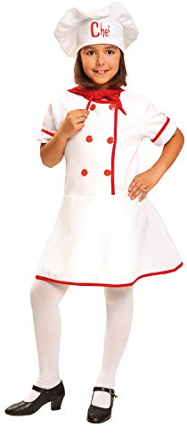 My Other Me – Costume da cuoca per Bambina (Viving Costumes) 10-12 Años Rosso