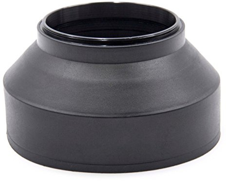 vhbw copriobiettivo 62 mm compatibile con Pentax smc DA 18-135 mm 3.5-5.6 ED AL IF DC WR, fotocamera - gomma nero